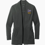 Ariton Purple Cats <span class="pdp-name-mascot">Ariton Purple Cats</span> Port Authority Women's Microterry Cardigan Front Thumbnail