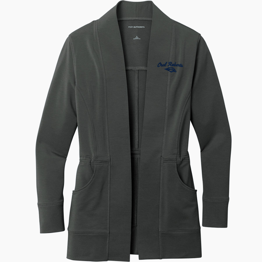 Oral Roberts Golden Eagles <span class="pdp-name-mascot">Oral Roberts Golden Eagles</span> Port Authority Women's Microterry Cardigan