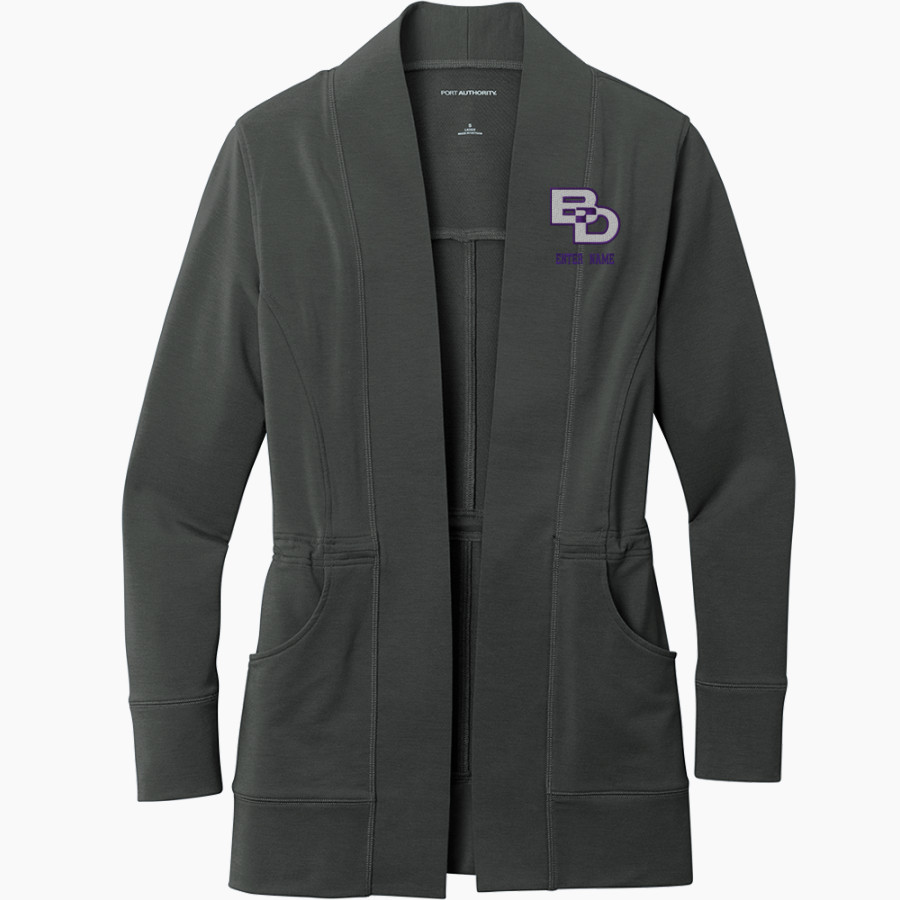 Ben Davis Giants Port Authority Women's Microterry Cardigan