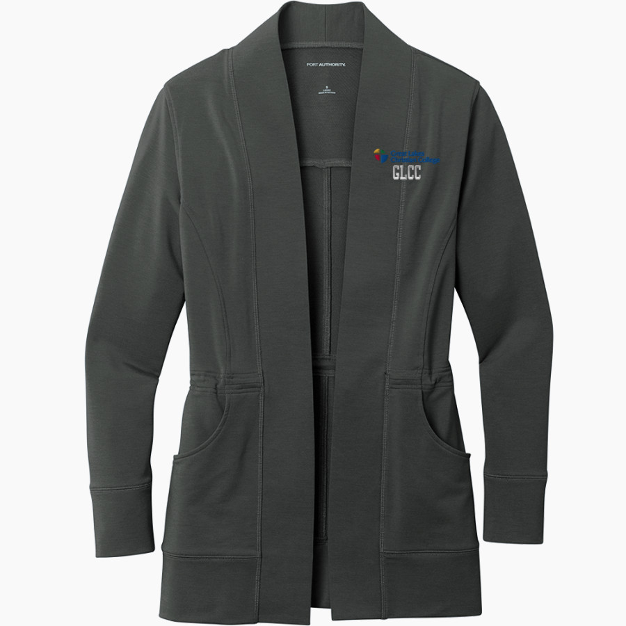 GLCC Crusaders <span class="pdp-name-mascot">Great Lakes Christian College Crusaders</span> Port Authority Women's Microterry Cardigan