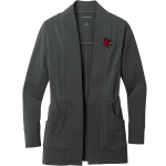 St. Clement Cardinals <span class="pdp-name-mascot">St. Clement School Cardinals</span> Port Authority Women's Microterry Cardigan Front Thumbnail