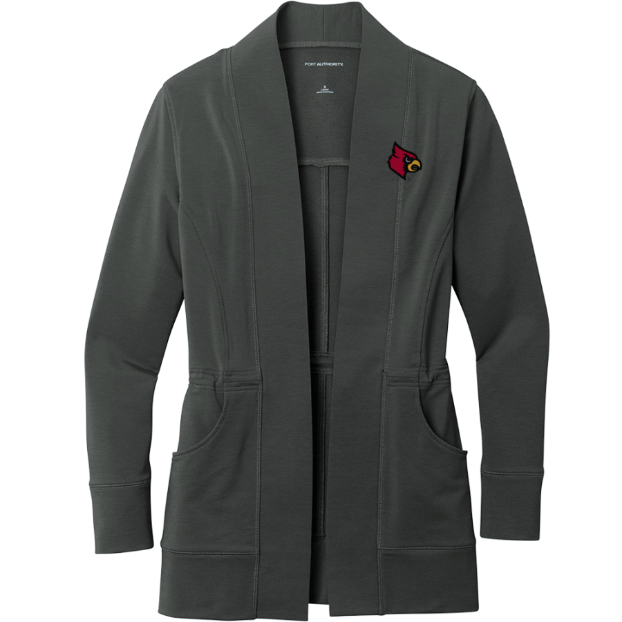 St. Clement Cardinals <span class="pdp-name-mascot">St. Clement School Cardinals</span> Port Authority Women's Microterry Cardigan