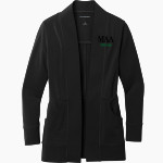 Mount Alvernia Academy Hawks Port Authority Women's Microterry Cardigan Front Thumbnail