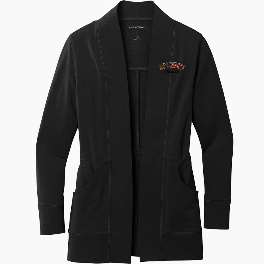 LOS GATOS HIGH SCHOOL WILDCATS <span class="pdp-name-mascot">LOS GATOS WILDCATS</span> Port Authority Women's Microterry Cardigan