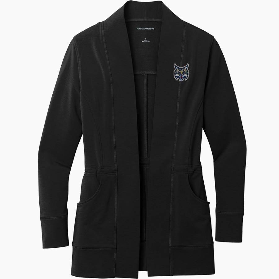 ROBERT C HATCH HIGH SCHOOL BOBCATS <span class="pdp-name-mascot">ROBERT C HATCH BOBCATS</span> Port Authority Women's Microterry Cardigan