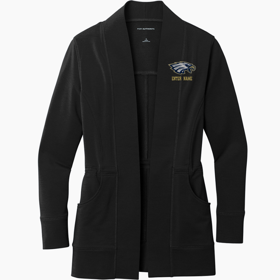 BETHPAGE HIGH SCHOOL GOLDEN EAGLES <span class="pdp-name-mascot">BETHPAGE GOLDEN EAGLES</span> Port Authority Women's Microterry Cardigan