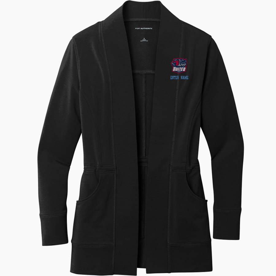 Sun Prairie West Wolves <span class="pdp-name-mascot">Sun Prairie West High School Wolves</span> Port Authority Women's Microterry Cardigan