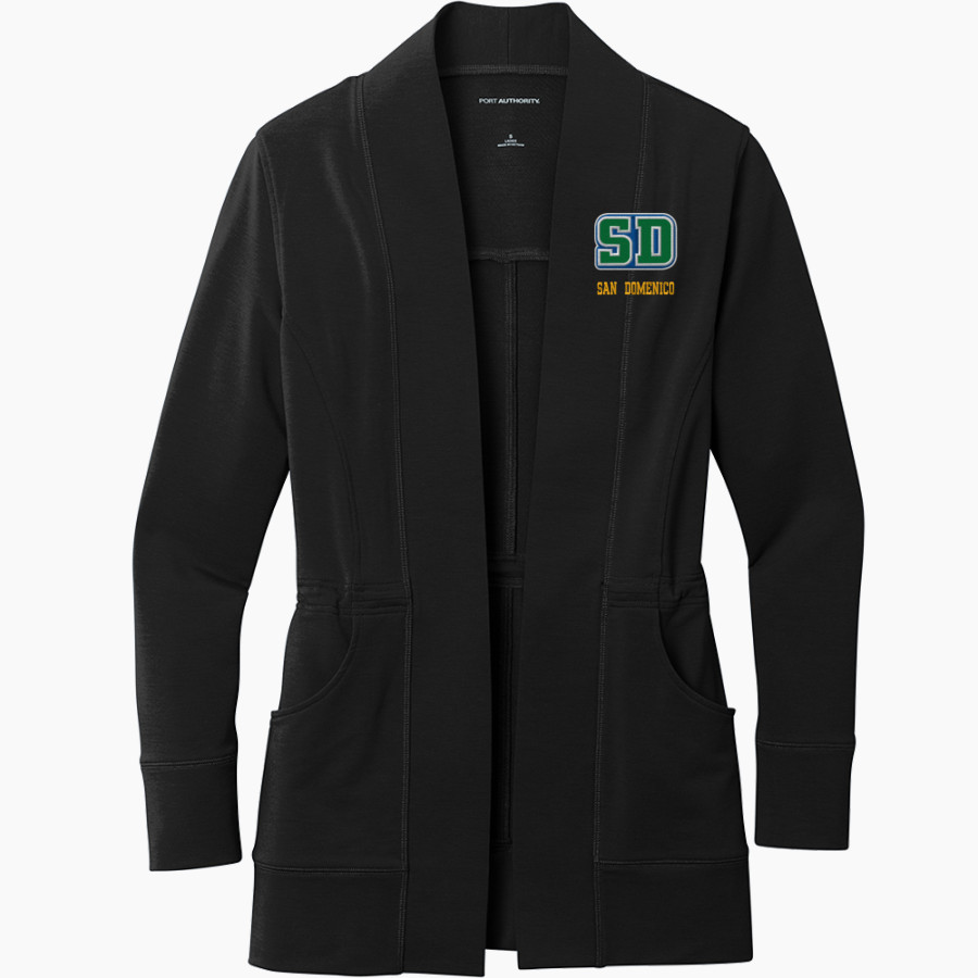 San Domenico Panthers <span class="pdp-name-mascot">San Domenico Panthers</span> Port Authority Women's Microterry Cardigan