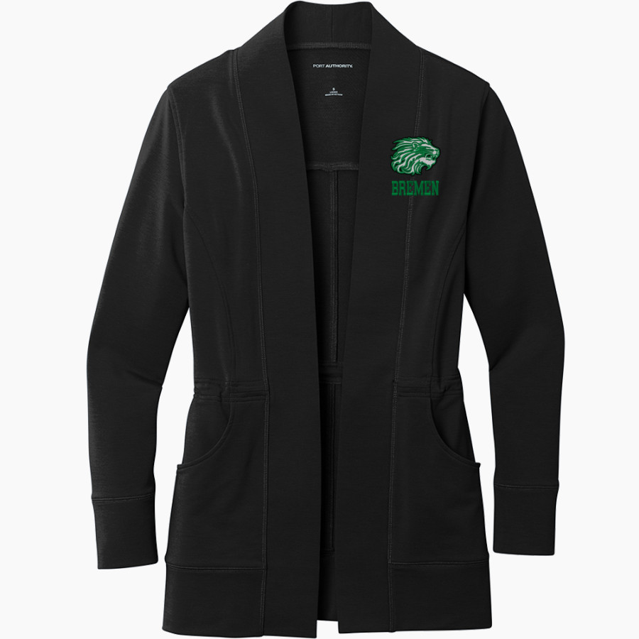 Bremen Athletics Sideline Store <span class="pdp-name-mascot">Bremen Lions</span> Port Authority Women's Microterry Cardigan