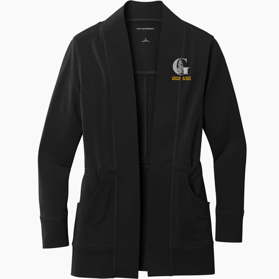 Green Acres Grizzlies <span class="pdp-name-mascot">Green Acres School Grizzlies</span> Port Authority Women's Microterry Cardigan