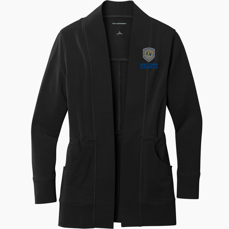 EAST NOBLE HIGH SCHOOL KNIGHTS <span class="pdp-name-mascot">EAST NOBLE KNIGHTS</span> Port Authority Women's Microterry Cardigan