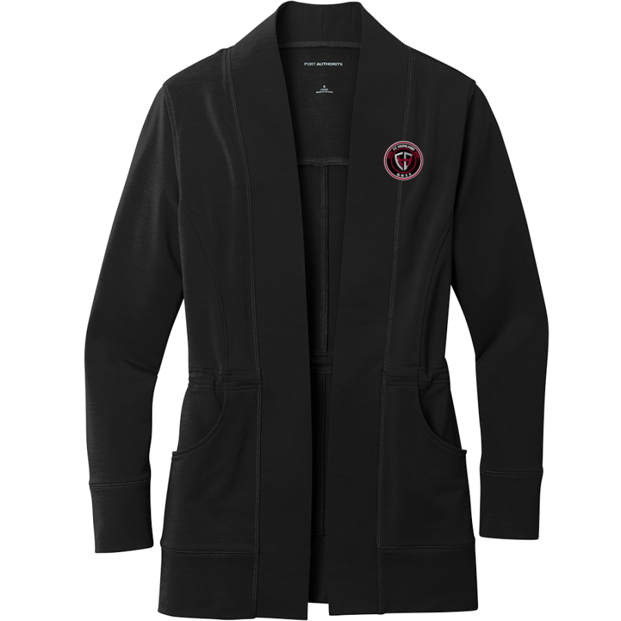 F.C. HIGHLAND F.C. HIGHLAND <span class="pdp-name-mascot">F.C. HIGHLAND</span> Port Authority Women's Microterry Cardigan