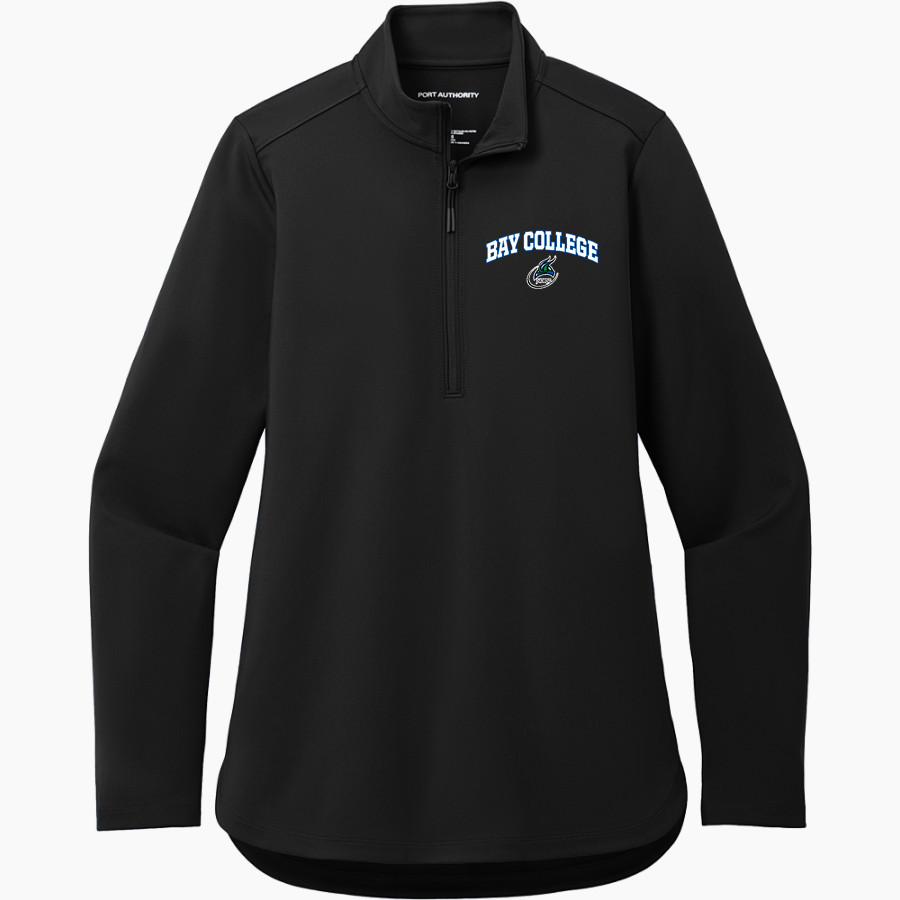Bay College Norse <span class="pdp-name-mascot">Bay College Norse</span> Port Authority Women's Carbon-Free 1/4 Zip Jacket