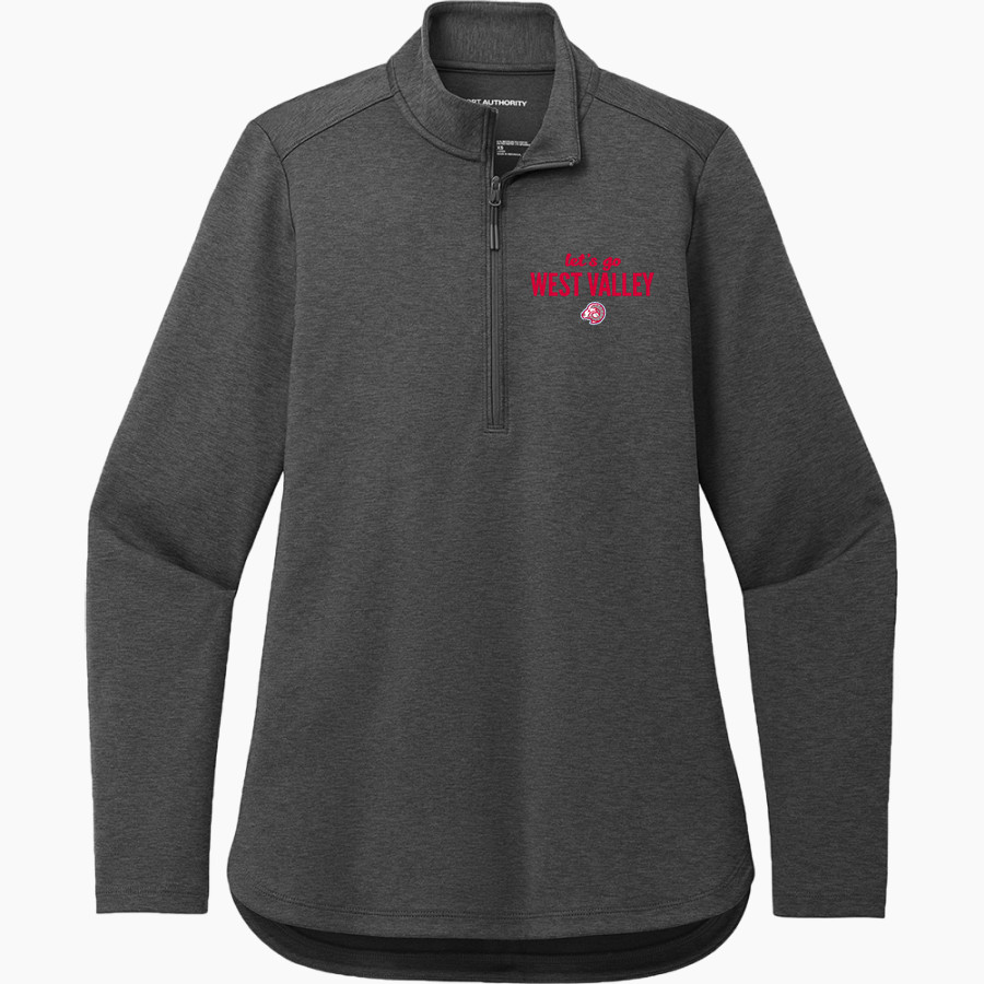 West Valley Rams Online Store <span class="pdp-name-mascot">West Valley Rams</span> Port Authority Women's Carbon-Free 1/4 Zip Jacket