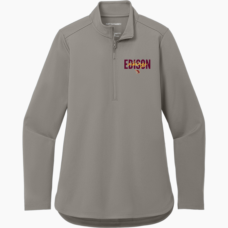 EDISON HIGH SCHOOL VIKINGS Port Authority Women's Carbon-Free 1/4 Zip Jacket