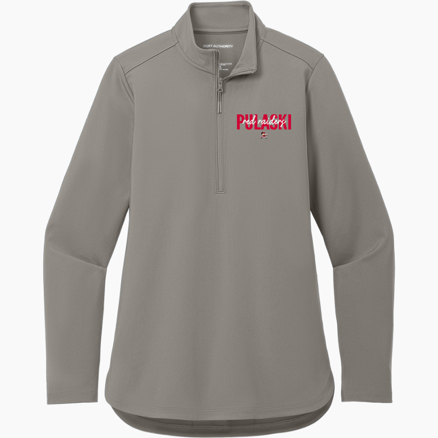 Pulaski Red Raiders <span class="pdp-name-mascot">Pulaski Red Reaiders</span> Port Authority Women's Carbon-Free 1/4 Zip Jacket