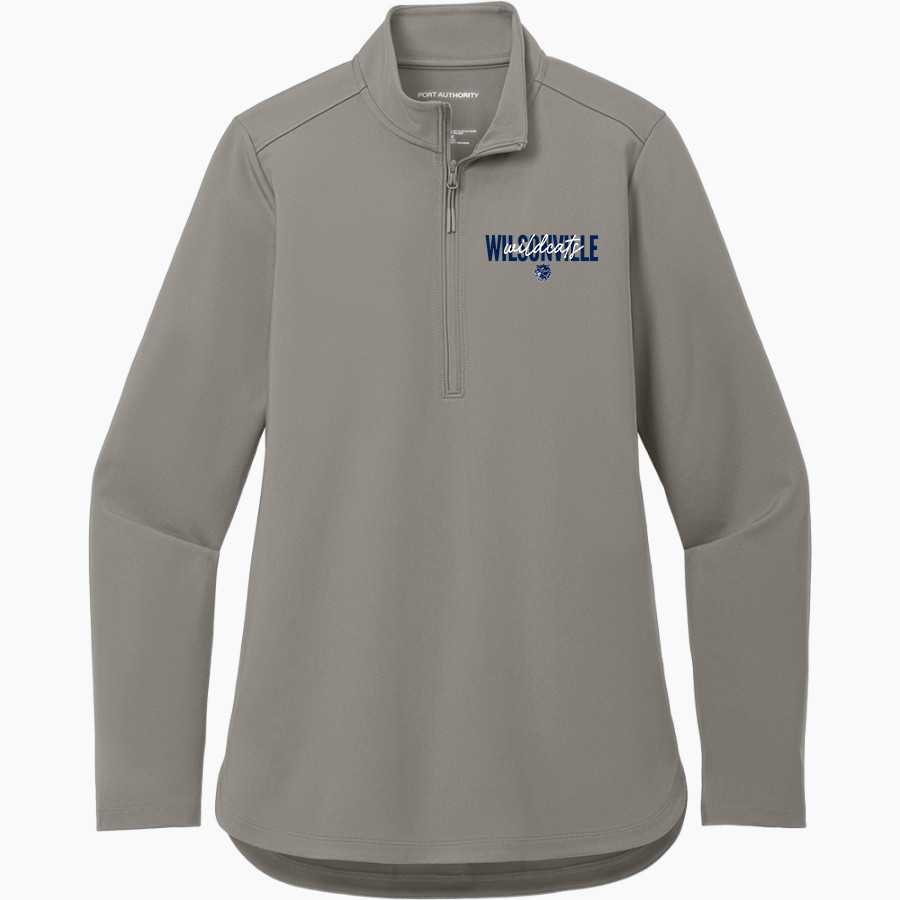 WILSONVILLE HIGH SCHOOL WILDCATS <span class="pdp-name-mascot">WILSONVILLE WILDCATS</span> Port Authority Women's Carbon-Free 1/4 Zip Jacket