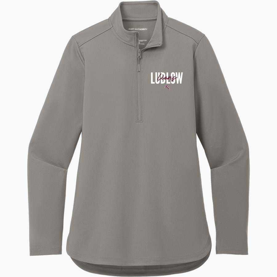 Ludlow Lions <span class="pdp-name-mascot">Lions</span> Port Authority Women's Carbon-Free 1/4 Zip Jacket