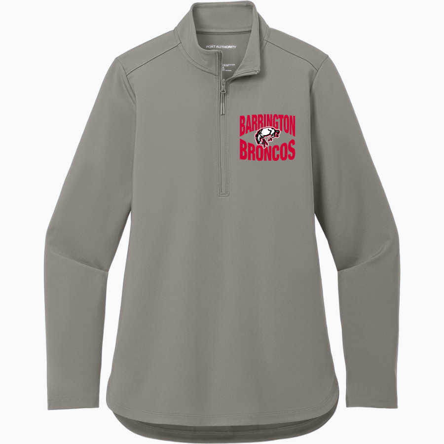 BARRINGTON HIGH SCHOOL BRONCOS <span class="pdp-name-mascot">BARRINGTON BRONCOS</span> Port Authority Women's Carbon-Free 1/4 Zip Jacket