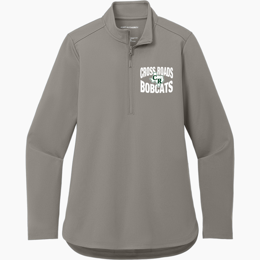 CROSS ROADS HIGH SCHOOL BOBCATS <span class="pdp-name-mascot">CROSS ROADS BOBCATS</span> Port Authority Women's Carbon-Free 1/4 Zip Jacket