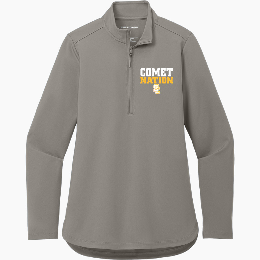 SOLON COMETS The Official Online Store <span class="pdp-name-mascot">SOLON COMETS</span> Port Authority Women's Carbon-Free 1/4 Zip Jacket