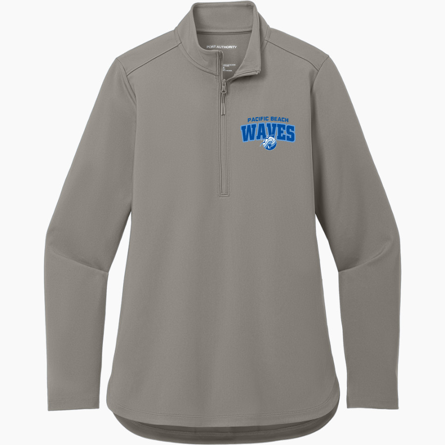 Pacific Beach Waves Online Store <span class="pdp-name-mascot">Pacific Beach Waves</span> Port Authority Women's Carbon-Free 1/4 Zip Jacket