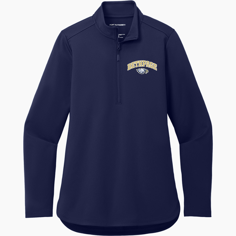 BETHPAGE HIGH SCHOOL GOLDEN EAGLES <span class="pdp-name-mascot">BETHPAGE GOLDEN EAGLES</span> Port Authority Women's Carbon-Free 1/4 Zip Jacket