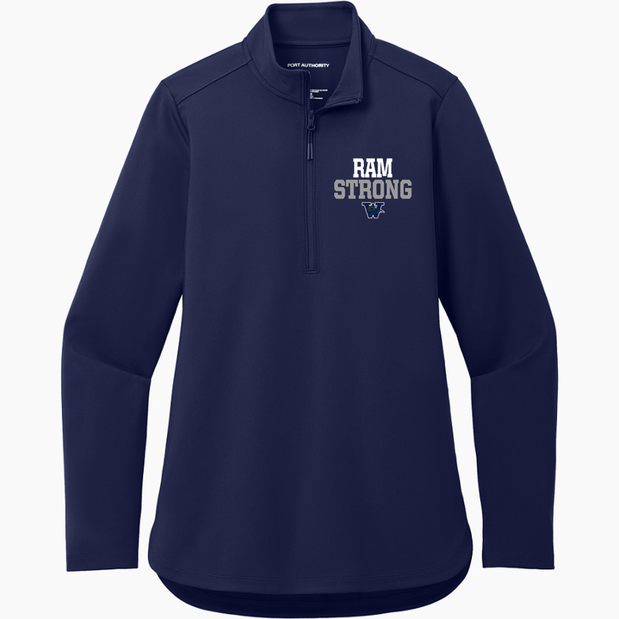 Weber Rams <span class="pdp-name-mascot">Weber Rams</span> Port Authority Women's Carbon-Free 1/4 Zip Jacket