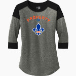 Santa Teresa Saints New Era Ladies Heritage Blend 3/4-Sleeve Baseball Raglan Tee Front Thumbnail