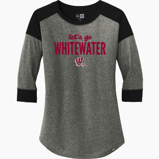 New Era Ladies Heritage Blend 3/4-Sleeve Baseball Raglan Tee