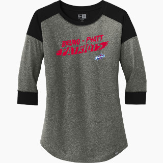 New Era Ladies Heritage Blend 3/4-Sleeve Baseball Raglan Tee