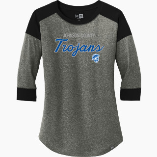 New Era Ladies Heritage Blend 3/4-Sleeve Baseball Raglan Tee