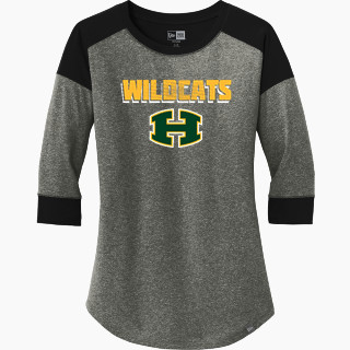 New Era Ladies Heritage Blend 3/4-Sleeve Baseball Raglan Tee