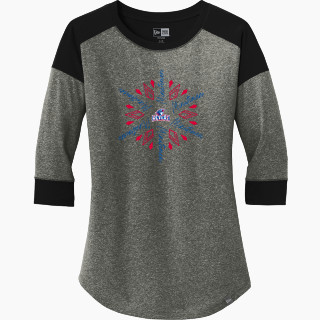 New Era Ladies Heritage Blend 3/4-Sleeve Baseball Raglan Tee