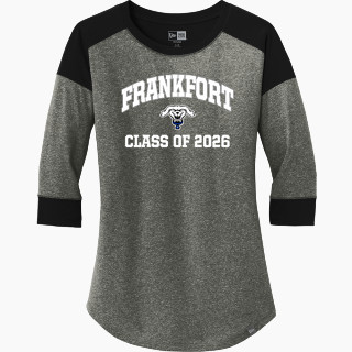 New Era Ladies Heritage Blend 3/4-Sleeve Baseball Raglan Tee