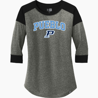 New Era Ladies Heritage Blend 3/4-Sleeve Baseball Raglan Tee