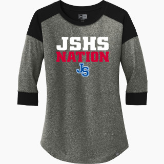 New Era Ladies Heritage Blend 3/4-Sleeve Baseball Raglan Tee