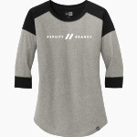 Varsity Brands Company Store <span class="pdp-name-mascot">Varsity Brands</span> New Era Ladies Heritage Blend 3/4-Sleeve Baseball Raglan Tee Front Thumbnail