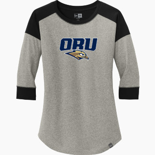 New Era Ladies Heritage Blend 3/4-Sleeve Baseball Raglan Tee