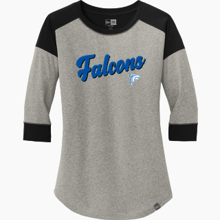 New Era Ladies Heritage Blend 3/4-Sleeve Baseball Raglan Tee