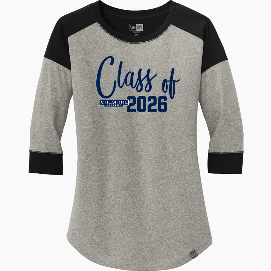 Official Online Store New Era Ladies Heritage Blend 3/4-Sleeve Baseball Raglan Tee