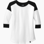 Clovis Point Coyotes New Era Ladies Heritage Blend 3/4-Sleeve Baseball Raglan Tee Front Thumbnail