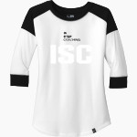 In Step Coaching Isc <span class="pdp-name-mascot">In Step Coaching Isc</span> New Era Ladies Heritage Blend 3/4-Sleeve Baseball Raglan Tee Front Thumbnail