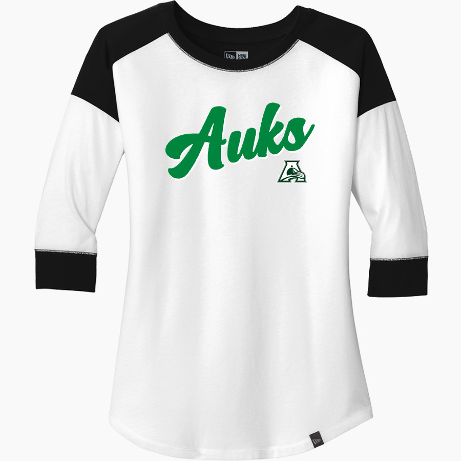 ARCHMERE ACADEMY AUKS <span class="pdp-name-mascot">ARCHMERE ACADEMY AUKS</span> New Era Ladies Heritage Blend 3/4-Sleeve Baseball Raglan Tee