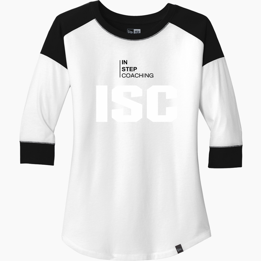 In Step Coaching Isc <span class="pdp-name-mascot">In Step Coaching Isc</span> New Era Ladies Heritage Blend 3/4-Sleeve Baseball Raglan Tee