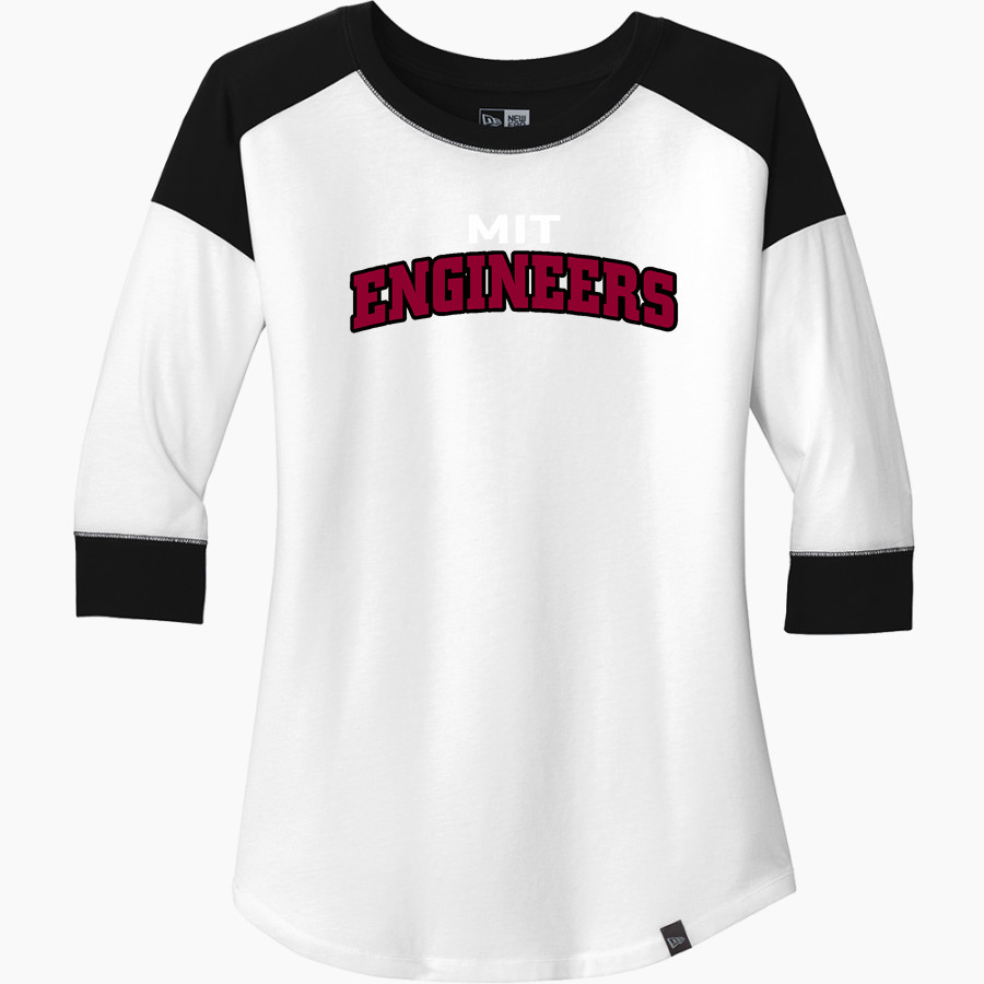 Massachusetts Institute of Technology New Era Ladies Heritage Blend 3/4-Sleeve Baseball Raglan Tee