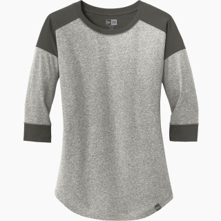 New Era Ladies Heritage Blend 3/4-Sleeve Baseball Raglan Tee