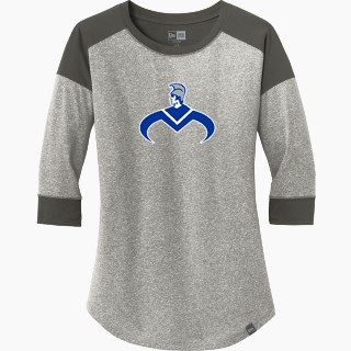 New Era Ladies Heritage Blend 3/4-Sleeve Baseball Raglan Tee