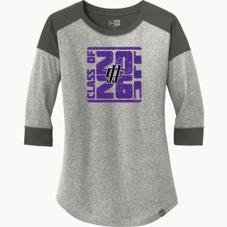 New Era Ladies Heritage Blend 3/4-Sleeve Baseball Raglan Tee