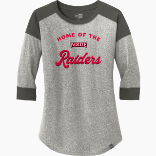 New Era Ladies Heritage Blend 3/4-Sleeve Baseball Raglan Tee